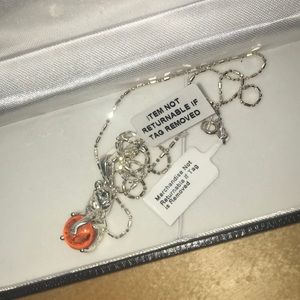 Amber cheetah pendant. Real 925 silver with chain